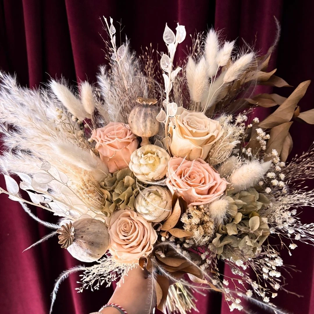 Kuru ve Şoklu Gelin Buketi