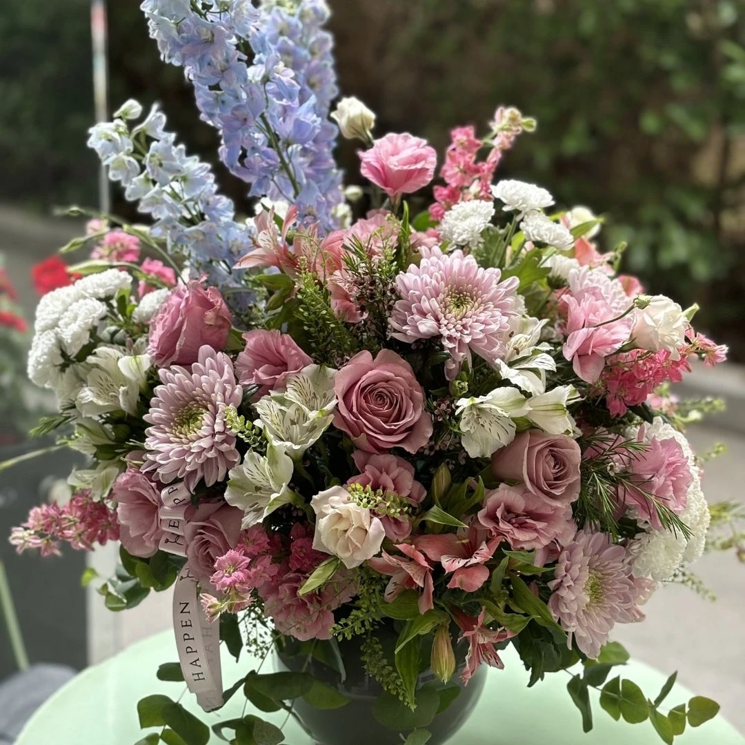 Top Vazoda Çiçek Bahçesi